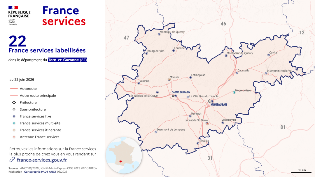 France services : Tarn-et-Garonne (82)