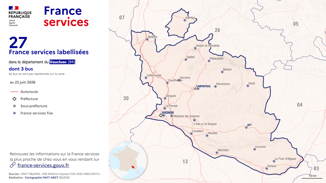 France services : Vaucluse (84)