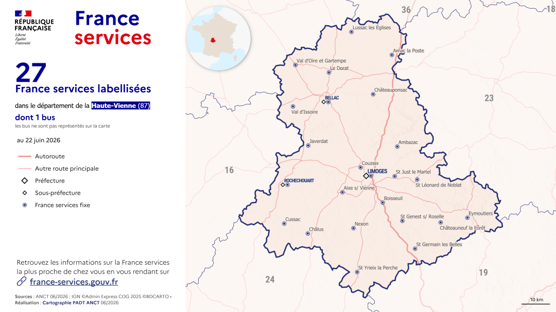 France services : Haute-Vienne (87)