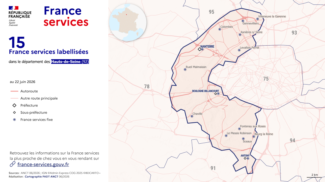 France services : Hauts-de-Seine (92)