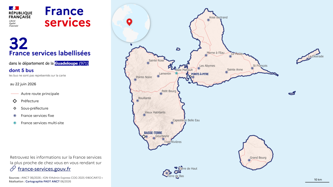 France services : Guadeloupe (971)
