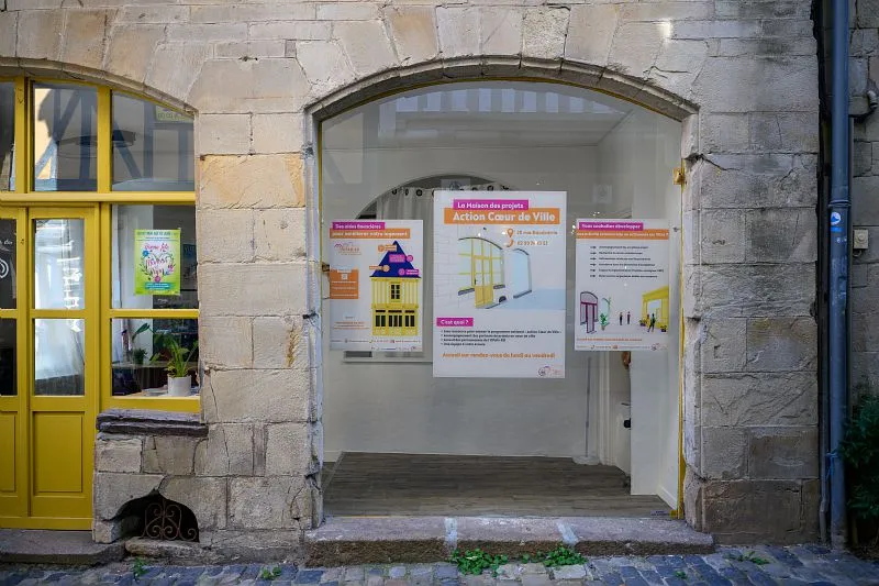 Local de la &laquo; Maison des projets &raquo;, labellis&eacute;e Action c&oelig;ur de ville, &agrave; Vitr&eacute;