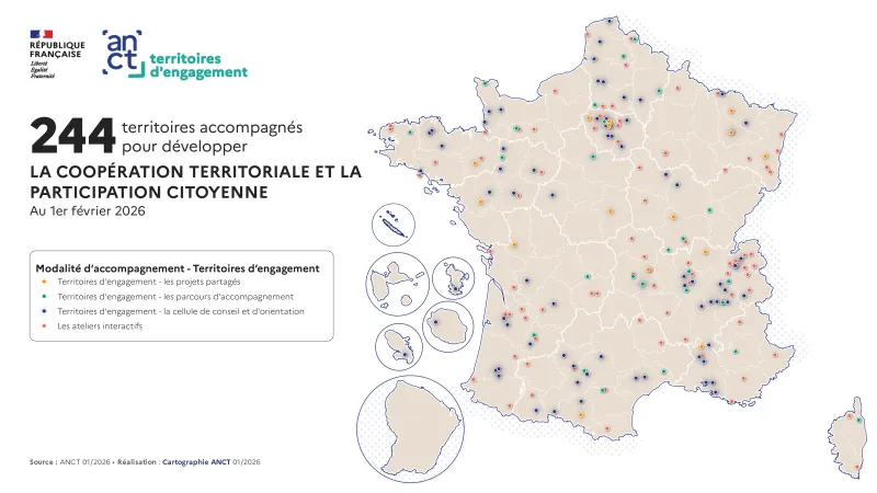 Carte territoires d'engagement 2026