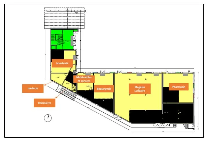 Plan Centre Commercial Clodion Torcatis